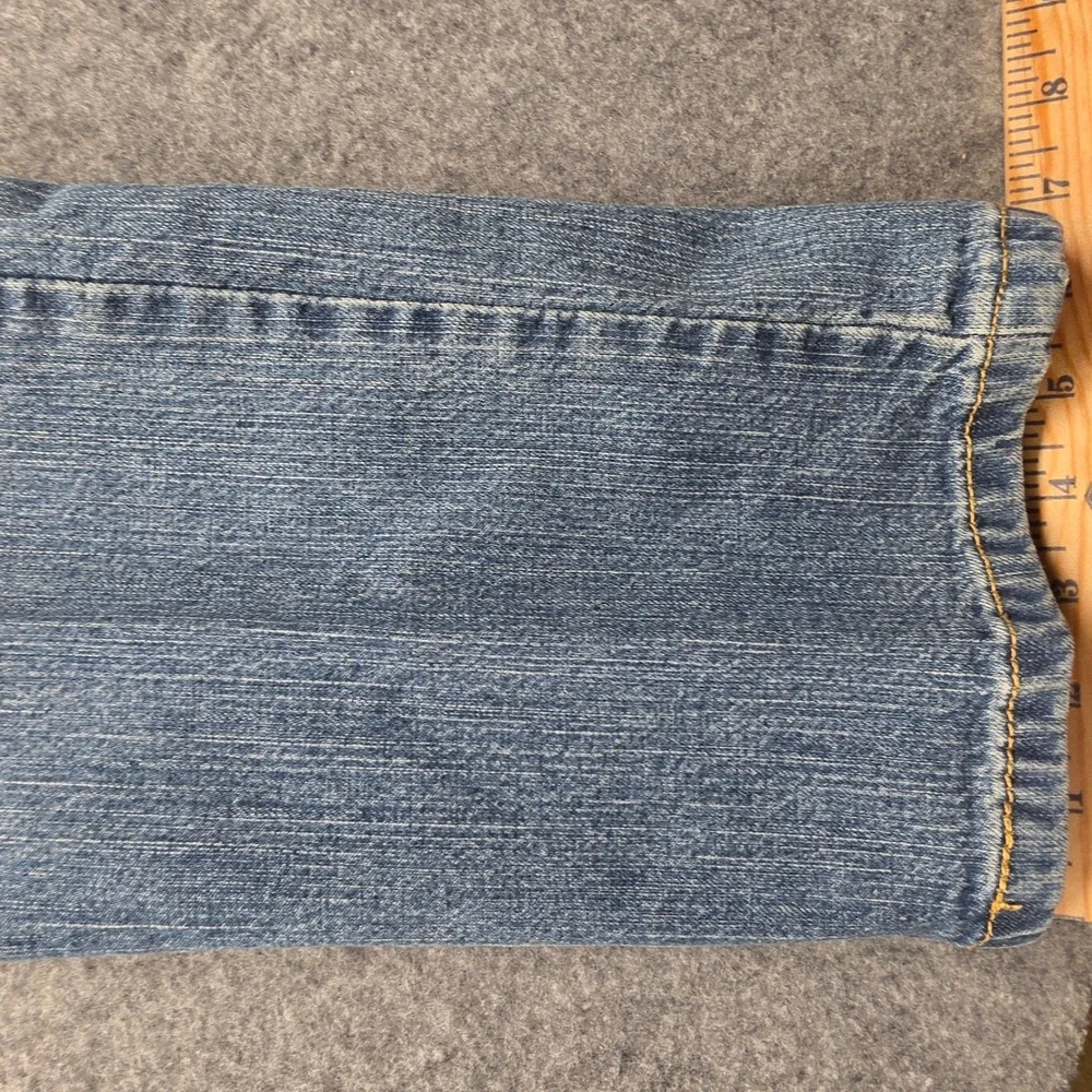 Levi Strauss Signature Mens Stretch Mid Rise Straight Leg Jeans Blue 32x31